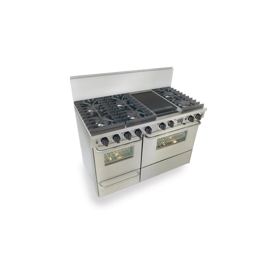 Five Star Range Ttn537 7bw 48 6 Sealed Burner Reversible 12