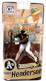 McFarlane Toys MLB Cooperstown Series 8 Action Figure Rickey Henderson (Oakland Athletics) Green Jersey Bronze Collector Level Chase