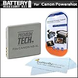 Battery Kit For Canon PowerShot ELPH 300 HS ELPH 100 HS Digital Camera Incl ....