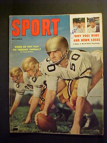 Yogi Berra New York Yankees Autographed November 1957 Sport Magazine