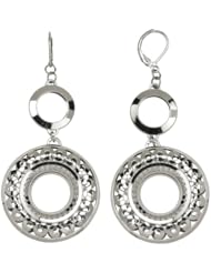 Stainless Steel Door Knocker Lever Back Earrings