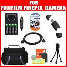 Deluxe Accessory Kit For Fujifilm Finepix HS10 HS20 24500, S4400, S4300, S4200, S4000,... by Zm