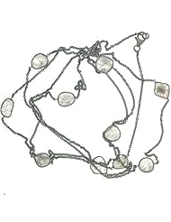 925 Sterling Silver Diamond Chain Necklace Party Jewelry