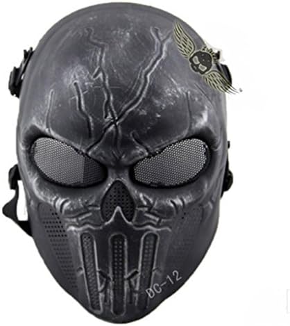 ZJZ Skull Live CS Field Protective Mask Mask Silver Black