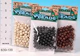 Wooden Beads 9mm 100/Pk 3 per pack