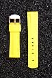 Yellow Panerai Style Heavy Rubber 24mm with Heavy S/S Buckle By Toscana by Toscana
