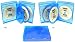 1 Empty 22mm Thick FIVE DISC CAPACITY Blue Replacement Boxes / Cases for Blu-Ray DVD Movies - Holds 5 Discs #DV5R22BR (Blue Ray Blue-Ray Blu Ray)