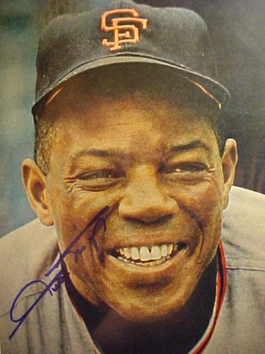 Willie Mays San Francisco Giants Autographed 11 x 14 Professionally Matted Color Photo