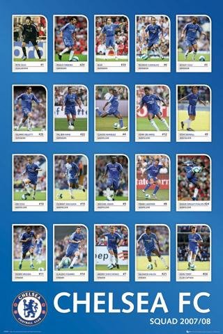 Posters: Soccer Poster - Chelsea, Squad Profiles 07/08 (36 x 24 inches)