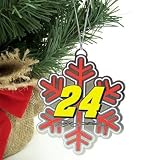 JEFF GORDON OFFICIAL METAL SNOWFLAKE CHRISTMAS ORNAMENT