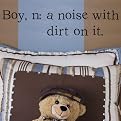 Wall Appliqué - Boy N: A Noise with Dirt
