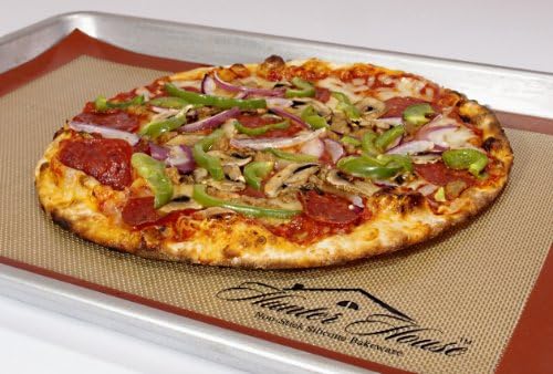 Hunter House-2 Pack/ Professional Grade non-stick Silicone Baking Mat. Our new patented design gives you several advantages compared to other mats that will improve your baking performance. Saves you time and money. Size of Mats: 16.53 inches by 11.6 inches - Fits half size baking sheets