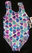 Girls 1 PC U-Back Turq/Purp/Mag Hearts