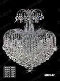 Chandelier 30% lead Crystal # SR2047S14a Size W24 x H60