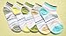 CHUNG Little Boys Thin Half-Mesh Low Cut Socks Summer No Show 5 Pack 1-8Y