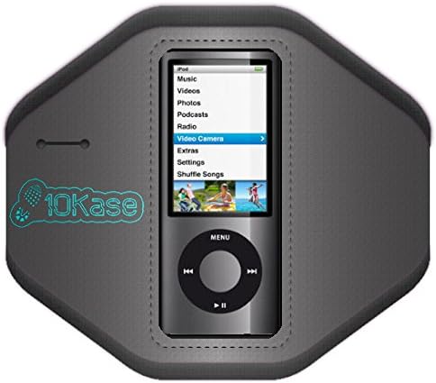 10kase Armband for iPod Nano 1st (1G), 2nd (2G), 4th (4G) &amp; 5th (5G) Generation MP3 Players (Large (arm size 30-40cm))