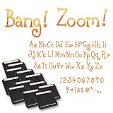 Sizzix 655414 Sizzlits Alphabet Set of 12 Dies - Bang Zoom by Stu Kilgour