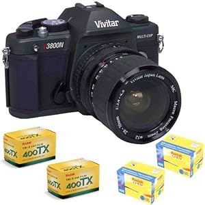 Click here to buy Vivitar V3800N 35mm SLR Camera w 28-70mm Lens Plus Kodak Tri-X 400 TX 135-36 Black and White....