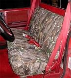 Hatchie Bottom Leather Camo Seat Cover Front - Chevy S-10 1982-1991