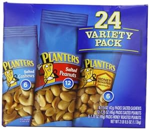 Planters-Nuts On the Go Snack Packs, 24-Count Variety Packs, 40.5oz Boxes