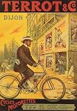 BICYCLE BIKE CYCLES TERROT DIJON FRANCE FRENCH SMALL VINTAGE POSTER REPRO