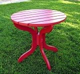 Round Side Table - Red