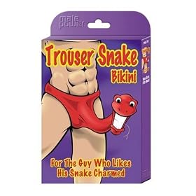 Male Power Men's Novelty Underwear, Trouser Snake, One Size (Colors Vary)