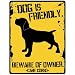New  My Cane Corso Is Friendly ... Beware Of Owner  Parking Sign Dog