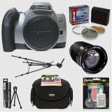 : Canon EOS Rebel K2 35mm SLR Autofocus Camera & Cosina 28-210mm IF f/4.2-6.5 Lens & Professional Accessory Kit
