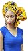 Peacock African Print Head wrap