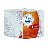Puffs Basic Facial Tissues; 1 Cube; 64 Tissues per Box (Pack of 24)