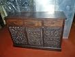 Christmas Gift-Hand Carved Tribal Doors Wooden Sideboard Chest Tv Stand