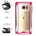 Galaxy Note 5 Case, POETIC Affinity Series [Premium Thin]/No Bulk/Protection where its needed/Clear/Dual Material Protective Bumper Case for Samsung Galaxy Note 5 (2015 Release) (Pink/Clear)