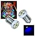 PAÂ® 10PCS #1893 #44 #47 #756 #1847 BA9S 4SMD LED Wedge Pinball Machine Light Bulb Blue-6.3V