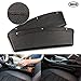 Car Seat Gap Filler - MASO 2 pcs Car Pocket Organizer Black Leather Car Storage Box Seat Side Pocket Catcher Gap Filler Organizer