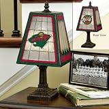 Minnesota Wild Memory Company Art Glass Table Lamp NHL Hockey Fan Shop Sports Team Merchandise