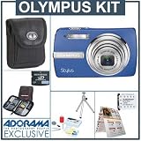 Olympus Stylus 840 Digital Blue Camera Kit, with 2 GB xD Picture Memory Card, Camera Bag, Table Top Tripod, EZ Digital Photography Guide Card, Spare LI- 42B Lithium-Ion Rechargeable Battery, Slinger Digital Memory Case(4), Professional Lens Cleaning Kit