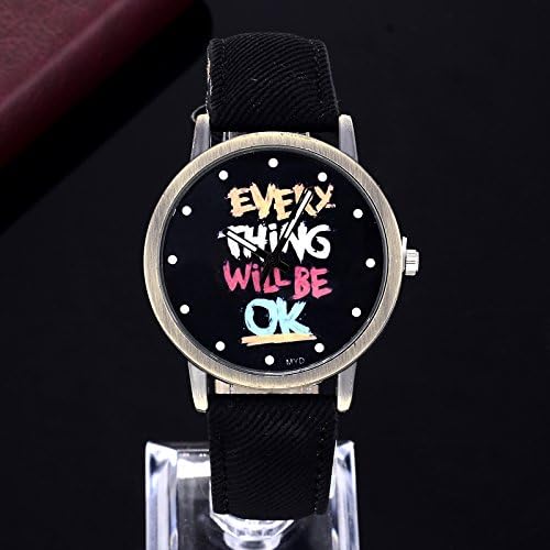 2015 Fashionable Watch - Top Fashion Jeans Style Letter Print Antique Design Males Females Sport Watch