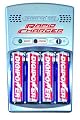 DigiPower DPS-3000+ 3-Hour AA/AAA Rechargeable Battery Kit with 4 AA 2700 mAh Batteries and Car Charger