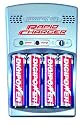 DigiPower DPS-3000+ 3-Hour AA/AAA Rechargeable Battery Kit with 4 AA 2700 mAh Batteries and Car Charger