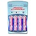 DigiPower DPS-3000+ 3-Hour AA/AAA Rechargeable Battery Kit with 4 AA 2700 mAh Batteries and Car Charger