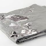 This Morning by Catherine Lansfield Silk Road Luxury Silver Bed Runner