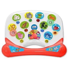 Kidz Delight Light N Sound Animals, White/Red