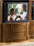 Riverside Furniture 48144 Pirouette 40 TV Stand in Medium Distressed Oak