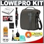 Lowepro Classified 160 AW Digital SLR Camera Case (Sepia) + Accessory Kit for Canon Rebel T3, T3i, T2i, EOS 60D, 5D, 7D, Nikon D3100, D5100, D7000, D300s & Sony Alpha A560, A580, A33, A35, A55, A65, A77
