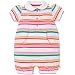 Baby : polo romper(white 0-3mos)