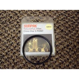 SUNPAK PicturesPlus CF-7336-CS6 Cross-Star 6 Point 58mm