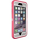 OtterBox Defender Series iPhone 6 Plus ONLY Case (5.5" Version), Retail Packaging, NEON ROSE (WHISPER WHITE/BLAZE PINK)