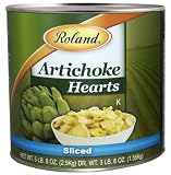 Roland Sliced Artichoke Hearts, 5.5-Pound Cans (Pack of 2)