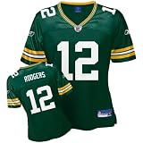 Aaron Rodgers Reebok Green Replica Green Bay Packers Women's Jersey - Small